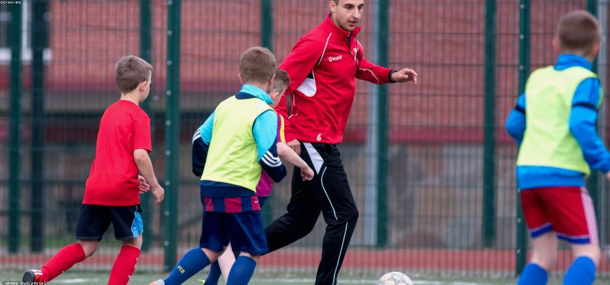 Fotoblok met sportende kinderen